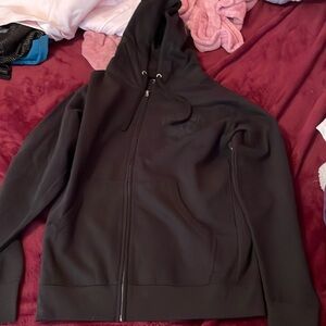 Liquid Death graphic zip up hoodie. Unisex medium